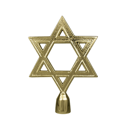 Star of David, 6 3/4 in Gold Metal - Aluminum