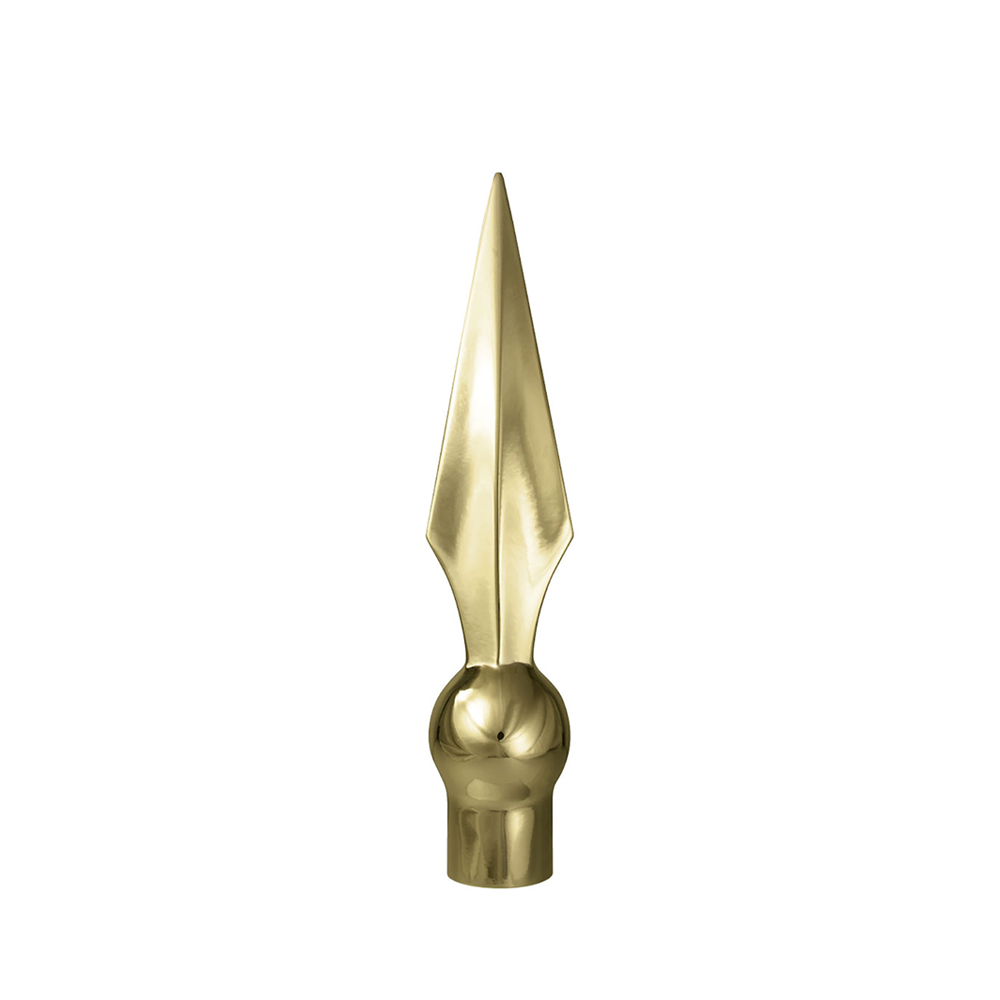 Flat Spear, 7 1/2 in Gold Metal - Aluminum