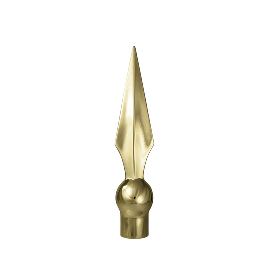 Flat Spear, 7 1/2 in Gold Metal - Aluminum
