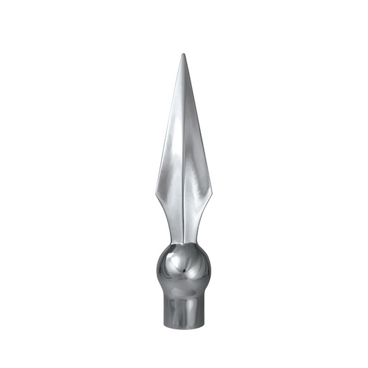 Flat Spear, 7 1/2 in Silver Metal - Aluminum