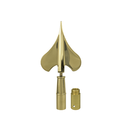 Army Spear, 8 in Gold Metal - Oak