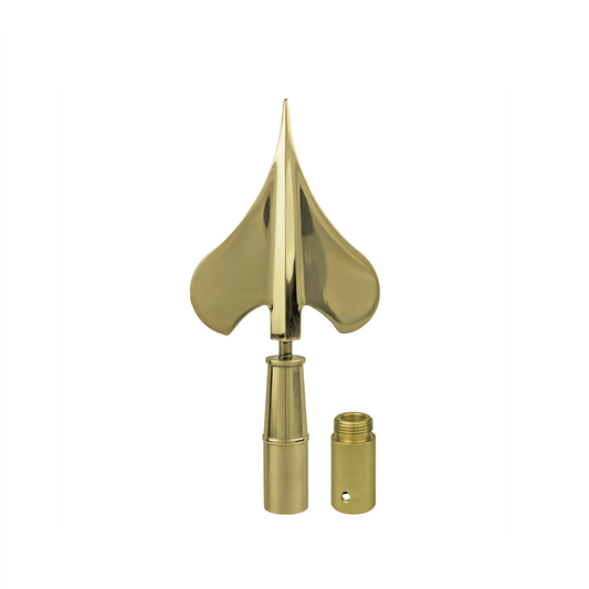 Army Spear, 8 in Gold Metal - Oak