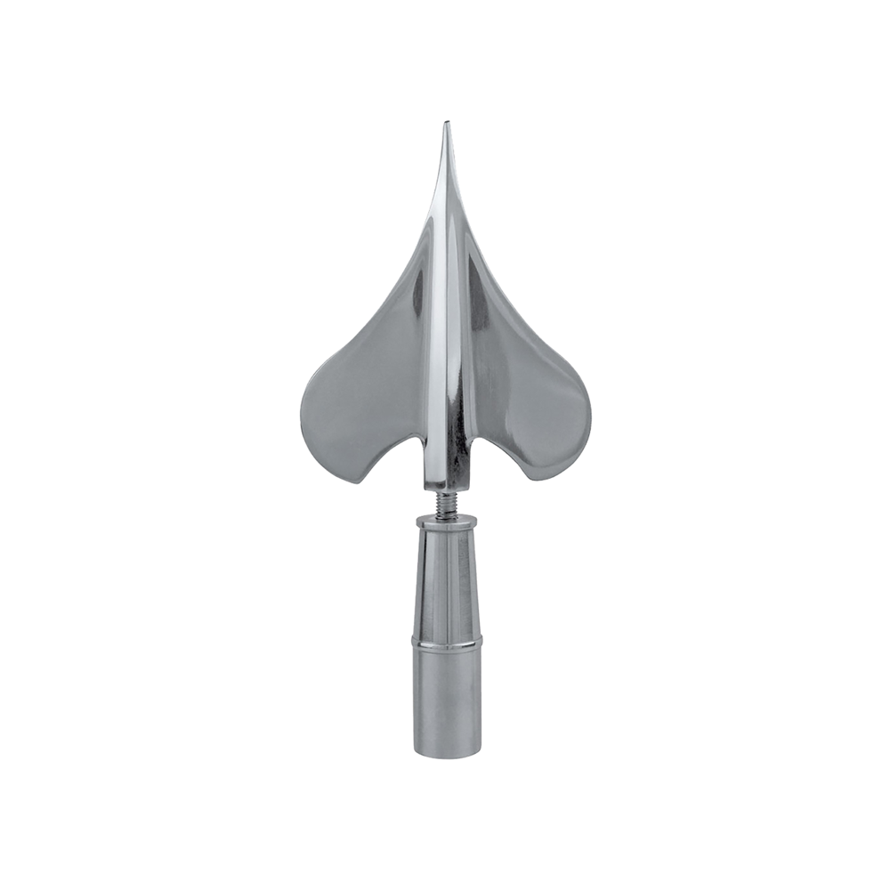 Army Spear, 8 in Silver Metal - Aluminum