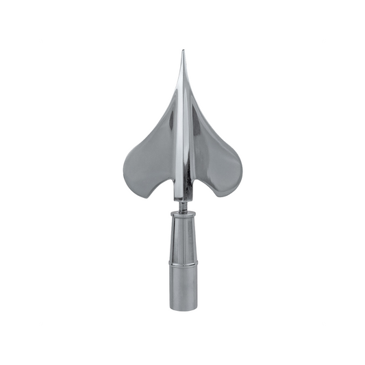 Army Spear, 8 in Silver Metal - Aluminum