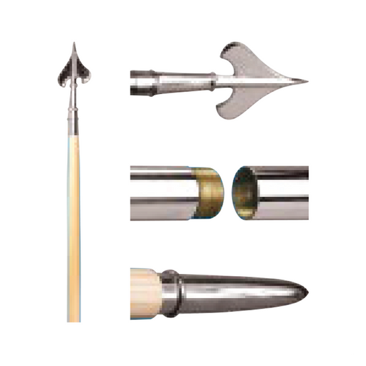 9 ft X 1 1/4 in Two Piece Guidon Oak Pole with Gold Joints SAS