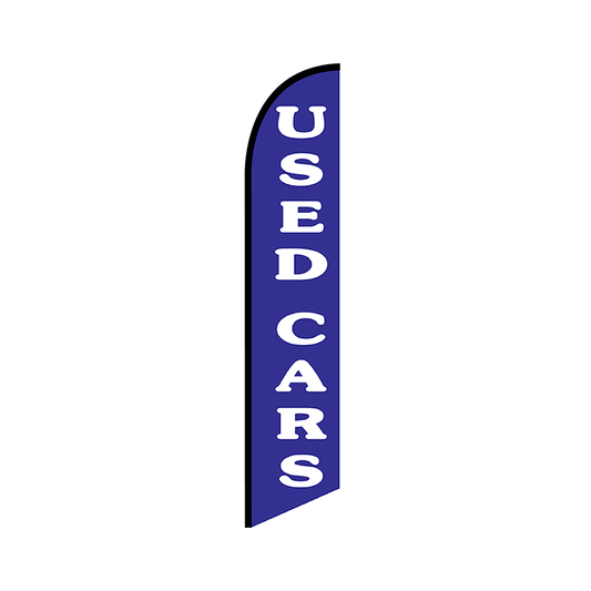 Used Cars Knit Poly Banner Blue