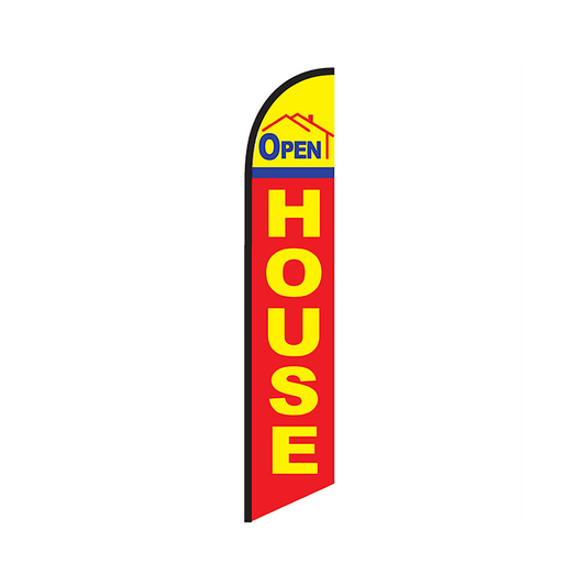 Open House Knit Poly Banner Open House Yellow