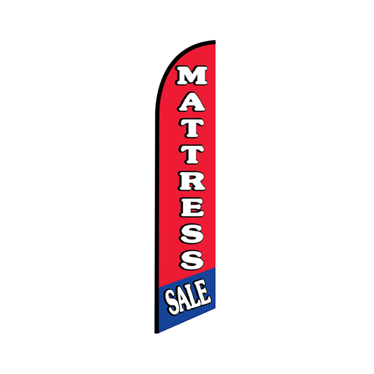 Mattress Knit Poly Banner Red