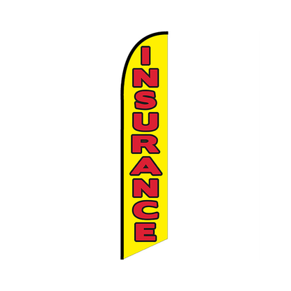 Insurance Color Yellow Insurance Knit Poly Banner Yellow – Collins Flags