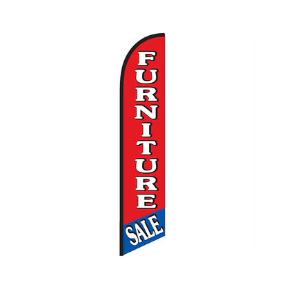 Furniture Knit Poly Banner Red