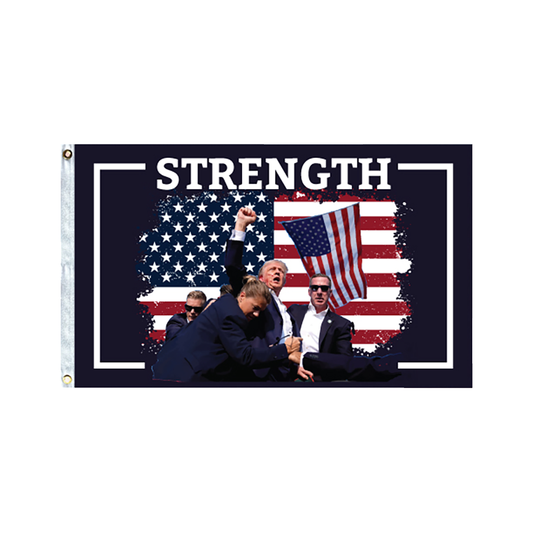 Trump "Strength" 3 X 5 Premium Knit-Poly with Header and Grommet