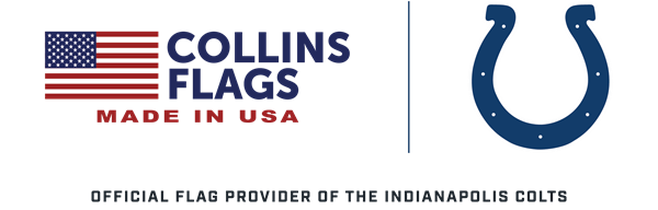 Collins Flags official flag provider of the Indianapolis Colts