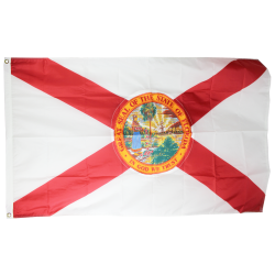 Florida 3 X 5 Nylon with Header and Grommet Double Seal