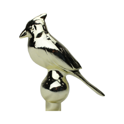 Cardinal, 6 1/2 in Gold Metal - Aluminum